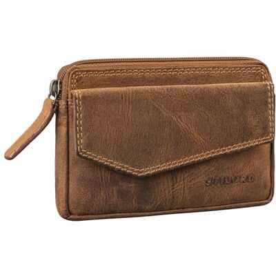 STILORD Cruz Étui à clés vintage en cuir avec compartiments pour cartes RFID, étui à clés en cuir véritable pour clés de voiture et cartes de crédit, Bergame Marron, S, Porte-monnaie STILORD Cruz Étui à clés vintage en cuir avec compartiments pour cartes RFID, étui à clés en cuir véritable pour clés de voiture et cartes de crédit, Bergame Marron, S, Porte-monnaie