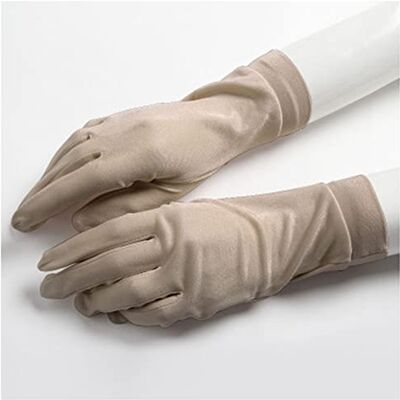 KAYLRE Gants de noël Gants d'été à mailles de soie élégantes 100 Soik Silk Section Mince Section respirante Gants hydratants de sommeil Gants de noël mignons (Color : Khaki, Size : One Size) KAYLRE Gants de noël Gants d'été à mailles de soie élégantes 100 Soik Silk Section Mince Section respirante Gants hydratants de sommeil Gants de noël mignons (Color : Khaki, Size : One Size)