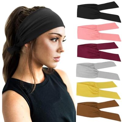 DRESHOW 6 Pièces Bandeau Cheveux pour Femme Yoga Courir Bandeaux Sport Entraînement Bandeaux Mignon Accessoire DRESHOW 6 Pièces Bandeau Cheveux pour Femme Yoga Courir Bandeaux Sport Entraînement Bandeaux Mignon Accessoire