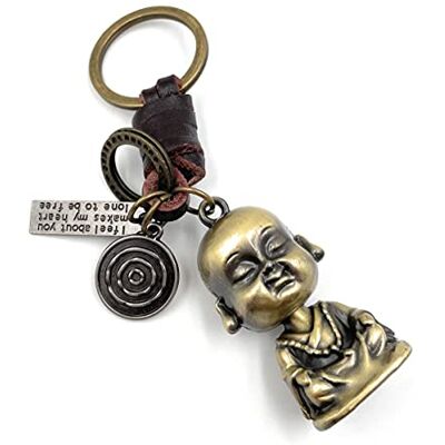 Onwomania "Croyance en Cuir de Bouddha Porte-clés Porte-Bonheur en métal idéal comme Cadeau, par Exemple pour Le Meilleur ami, Le Meilleur ami, Maman pour Hommes, Femmes et Enfants Onwomania "Croyance en Cuir de Bouddha Porte-clés Porte-Bonheur en métal idéal comme Cadeau, par Exemple pour Le Meilleur ami, Le Meilleur ami, Maman pour Hommes, Femmes et Enfants