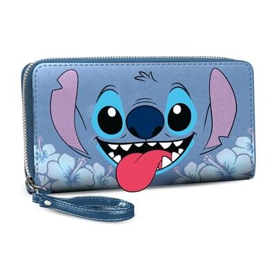 Disney Lilo & Stitch Tongue Essential Portefeuille Bleu 19 x 10 cm, bleu, One Size, Languette portefeuille essentielle Disney Lilo & Stitch Tongue Essential Portefeuille Bleu 19 x 10 cm, bleu, One Size, Languette portefeuille essentielle