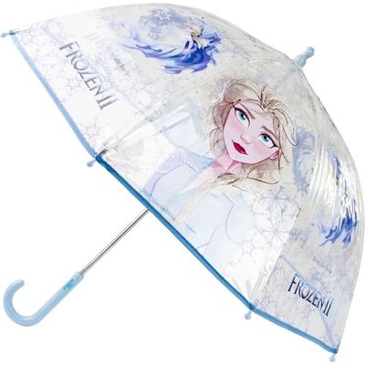 CERDÁ LIFE'S LITTLE MOMENTS Parapluie transparent pour fille de la Reine des Neiges Manuel, résistant au vent et avec système de protection des barres, multicolore, Klein, La Reine des Neiges II CERDÁ LIFE'S LITTLE MOMENTS Parapluie transparent pour fille de la Reine des Neiges Manuel, résistant au vent et avec système de protection des barres, multicolore, Klein, La Reine des Neiges II
