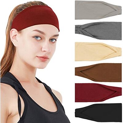 DRESHOW 6 Pièces Bandeau Cheveux pour Femme Yoga Courir Bandeaux Sport Entraînement Bandeaux Mignon Accessoire DRESHOW 6 Pièces Bandeau Cheveux pour Femme Yoga Courir Bandeaux Sport Entraînement Bandeaux Mignon Accessoire