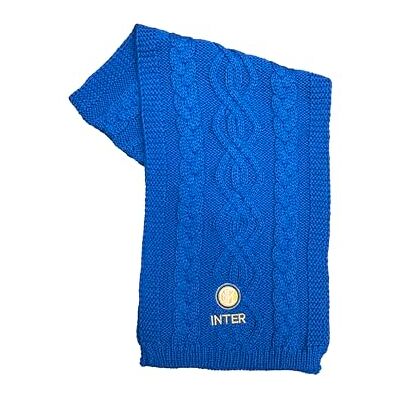 Inter FC Écharpe en Acrylique Mod Maille 01 Bleu Taille Unique Inter FC Écharpe en Acrylique Mod Maille 01 Bleu Taille Unique