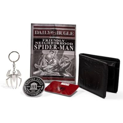 Disney Spiderman Black Wallet and Keyring Collectors Gift Set Disney Spiderman Black Wallet and Keyring Collectors Gift Set