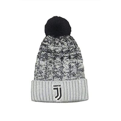 JUVENTUS F.C. Casquette Pon Pon Hiver Deluxe Melange Pile Interne Logo Officiel JJ d'origine JUVENTUS F.C. Casquette Pon Pon Hiver Deluxe Melange Pile Interne Logo Officiel JJ d'origine