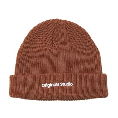 JACK & JONES Jacvesterbro Noos Bonnet pour homme, marron, taille unique JACK & JONES Jacvesterbro Noos Bonnet pour homme, marron, taille unique