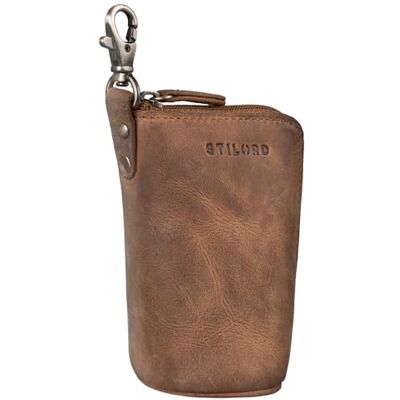 STILORD "Tanner" Pochette Porte-Clés Cuir Etui pour Clé de Voiture Minibourse RFID Vintage Organiseur de Clés Cuir Véritable Couleur:noir STILORD "Tanner" Pochette Porte-Clés Cuir Etui pour Clé de Voiture Minibourse RFID Vintage Organiseur de Clés Cuir Véritable Couleur:noir
