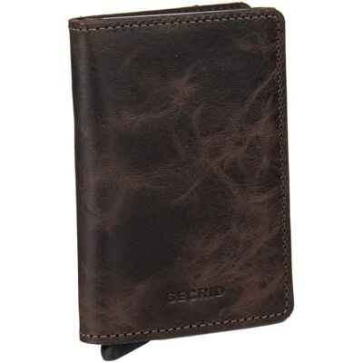 Secrid Porte-monnaie Slimwallet Vintage taille 10.2 cm, Chocolate, 10.2 cm Secrid Porte-monnaie Slimwallet Vintage taille 10.2 cm, Chocolate, 10.2 cm