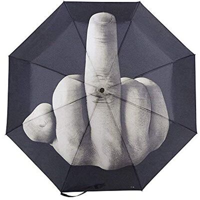 Dunudun Zhaocaigui Baolong Direct Parapluie de voyage compact Doigt du milieu Design spécial coupe-vent avec boîte cadeau, Noir, 38.5 inches, Compact Dunudun Zhaocaigui Baolong Direct Parapluie de voyage compact Doigt du milieu Design spécial coupe-vent avec boîte cadeau, Noir, 38.5 inches, Compact