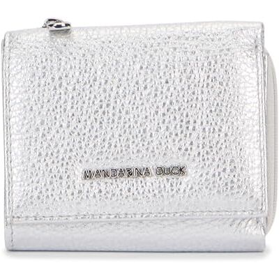 Mandarina Duck Mellow Metal Wallet, Accessoires de voyage Portefeuilles Femme, argent, Taglia Unica Mandarina Duck Mellow Metal Wallet, Accessoires de voyage Portefeuilles Femme, argent, Taglia Unica