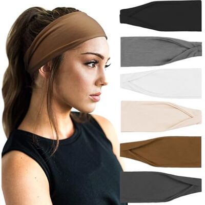 DRESHOW 6 Pièces Bandeau Cheveux pour Femme Yoga Courir Bandeaux Sport Entraînement Bandeaux Mignon Accessoire DRESHOW 6 Pièces Bandeau Cheveux pour Femme Yoga Courir Bandeaux Sport Entraînement Bandeaux Mignon Accessoire