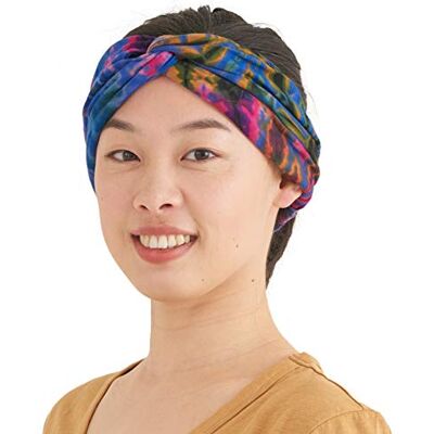 CHARM Tie Dye Bandeau Cheveux Hippie Turban Tete Wrap Femme Homme Retro Elastique Psychédélique Fleur Motif 60'S 70'S Rétro Bohémien Chic, C, M CHARM Tie Dye Bandeau Cheveux Hippie Turban Tete Wrap Femme Homme Retro Elastique Psychédélique Fleur Motif 60'S 70'S Rétro Bohémien Chic, C, M
