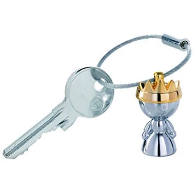 TROIKA Porte-clés Little Queen KR9-37/CH Reine Couronne dorée Queen, Altesse, Majesté Princesse Métal brillant L'original de , Argent (Silver), B50 x H75 x T2 mm, Porte-clés TROIKA Porte-clés Little Queen KR9-37/CH Reine Couronne dorée Queen, Altesse, Majesté Princesse Métal brillant L'original de , Argent (Silver), B50 x H75 x T2 mm, Porte-clés