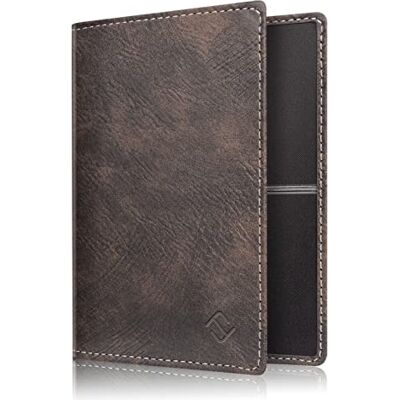 FINTIE Étui pour carte grise de véhicule et carte de crédit Ultra fin et léger En cuir synthétique FINTIE Étui pour carte grise de véhicule et carte de crédit Ultra fin et léger En cuir synthétique