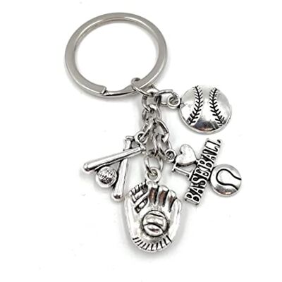 Onwomania Gant de balle de baseball Porte-clés en métal, par exemple pour le meilleur ami, la meilleure amie, maman Pour hommes, femmes et enfants Onwomania Gant de balle de baseball Porte-clés en métal, par exemple pour le meilleur ami, la meilleure amie, maman Pour hommes, femmes et enfants
