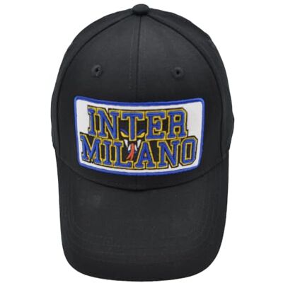 Inter Casquette Baseball Coton Et Patch Cuir Brodé 153523, Noir, taille unique Inter Casquette Baseball Coton Et Patch Cuir Brodé 153523, Noir, taille unique