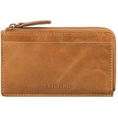STILORD "Ano" Vintage Pochette Porte Clef Cuir 3-en-1 Porte-clés Mini Porte-Monnaie et Porte-Cartes en Cuir Véritable Couleur:perugia marron STILORD "Ano" Vintage Pochette Porte Clef Cuir 3-en-1 Porte-clés Mini Porte-Monnaie et Porte-Cartes en Cuir Véritable Couleur:perugia marron