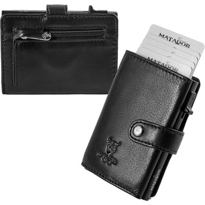 MATADOR Miami Slim Wallet Étui pour cartes de crédit en cuir avec porte-cartes pop-up Avec protection RFID et compartiment à monnaie Mini portefeuille Petit portefeuille pour homme avec boîte MATADOR Miami Slim Wallet Étui pour cartes de crédit en cuir avec porte-cartes pop-up Avec protection RFID et compartiment à monnaie Mini portefeuille Petit portefeuille pour homme avec boîte