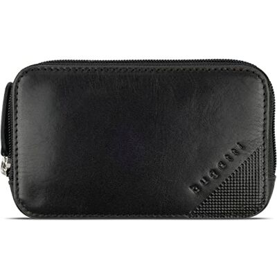 bugatti Nobile Étui à clés élégant en cuir véritable avec protection RFID dans une boîte cadeau élégante, Noir, S, Moderne bugatti Nobile Étui à clés élégant en cuir véritable avec protection RFID dans une boîte cadeau élégante, Noir, S, Moderne