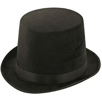 HENBRANDT Chapeau haut-de-forme de luxe en velours pour adulte HENBRANDT Chapeau haut-de-forme de luxe en velours pour adulte