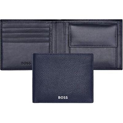 Boss Portefeuille avec porte-monnaie Classic Grained, Bleu, 17, Classique Boss Portefeuille avec porte-monnaie Classic Grained, Bleu, 17, Classique