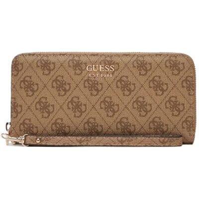 GUESS BRENTON SLG LRG ZIP AROUND.LATTE LOGO U GUESS BRENTON SLG LRG ZIP AROUND.LATTE LOGO U