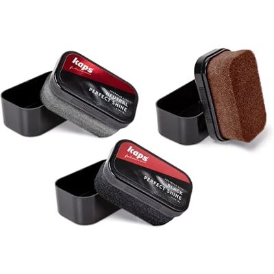 Kaps Perfect Shine Lot de 2 éponges de polissage universel pour chaussures en cuir, bottes, sacs à main et sacoches Couvre toutes les couleurs Cirage pour Kaps Perfect Shine Lot de 2 éponges de polissage universel pour chaussures en cuir, bottes, sacs à main et sacoches Couvre toutes les couleurs Cirage pour