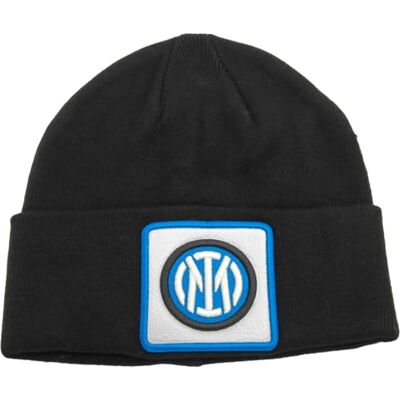 Inter Chapeau Skipper Maille Lisse Et Patch Cuir 153470, Noir, taille unique Inter Chapeau Skipper Maille Lisse Et Patch Cuir 153470, Noir, taille unique