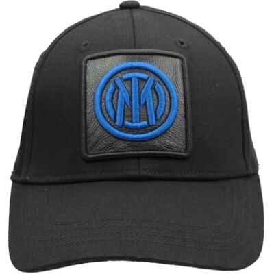 Inter Casquette Baseball Coton Et Patch Cuir Brodé 153520, Noir, taille unique Inter Casquette Baseball Coton Et Patch Cuir Brodé 153520, Noir, taille unique