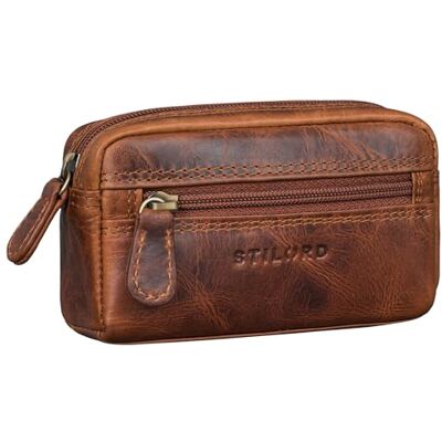 STILORD "Neal" Pochette Porte Clef Cuir Vintage Étui Clés Mini Portefeuille Porte-monnaie Petite Porte-Carte Étui Anti RFID en Boîte Cadeau Couleur:porto cognac STILORD "Neal" Pochette Porte Clef Cuir Vintage Étui Clés Mini Portefeuille Porte-monnaie Petite Porte-Carte Étui Anti RFID en Boîte Cadeau Couleur:porto cognac