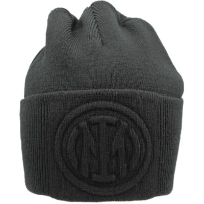 Inter Chapeau Skipper Tricoté Logo 3D 153543, Noir, taille unique Inter Chapeau Skipper Tricoté Logo 3D 153543, Noir, taille unique