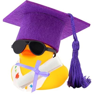 FAYAHAR Canard en Caoutchouc Académique, Mignon Canard en Caoutchouc Académique avec Diplôme et Chapeau, Bandeau Graduation, Lunettes, Mini Paperelles, pour Gamena Cadeaux de remise des diplômes FAYAHAR Canard en Caoutchouc Académique, Mignon Canard en Caoutchouc Académique avec Diplôme et Chapeau, Bandeau Graduation, Lunettes, Mini Paperelles, pour Gamena Cadeaux de remise des diplômes