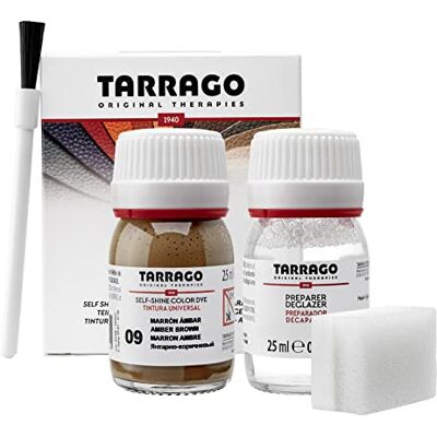 Tarrago Teinture pour cuir Color + réparateur pour cuir naturel, synthétique et textile Colorant pour cuir 25 ml Colorant pour chaussures Tarrago Teinture pour cuir Color + réparateur pour cuir naturel, synthétique et textile Colorant pour cuir 25 ml Colorant pour chaussures