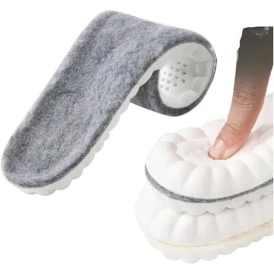 YGMNQAL Semelles d'hiver épaisses en peluche pour homme et femme Coussinets thermiques épais Auto-chauffantes Rembourrage en cachemire doux Pour bottes de sport (gris, 1 paire, 35-36 (235 mm) YGMNQAL Semelles d'hiver épaisses en peluche pour homme et femme Coussinets thermiques épais Auto-chauffantes Rembourrage en cachemire doux Pour bottes de sport (gris, 1 paire, 35-36 (235 mm)