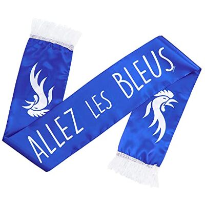 Boland 62204 Echarpe France 145x17cm Allez les Bleus Décoration Costume Fête à thème Anniversaire EM Coupe du Monde Boland 62204 Echarpe France 145x17cm Allez les Bleus Décoration Costume Fête à thème Anniversaire EM Coupe du Monde