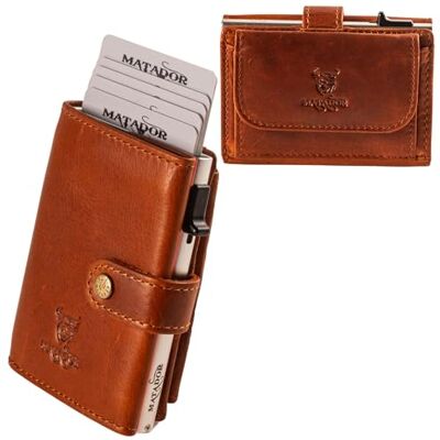 MATADOR Miami Slim Wallet Étui pour cartes de crédit en cuir avec porte-cartes pop-up Avec protection RFID et compartiment à monnaie Mini portefeuille Petit portefeuille pour homme avec boîte MATADOR Miami Slim Wallet Étui pour cartes de crédit en cuir avec porte-cartes pop-up Avec protection RFID et compartiment à monnaie Mini portefeuille Petit portefeuille pour homme avec boîte