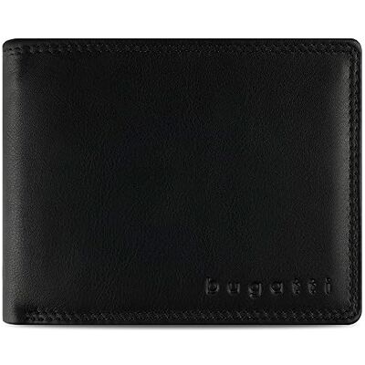 bugatti Simbiosi Portefeuille Homme Cuir 9 CC avec Porte Monnaie Noir bugatti Simbiosi Portefeuille Homme Cuir 9 CC avec Porte Monnaie Noir