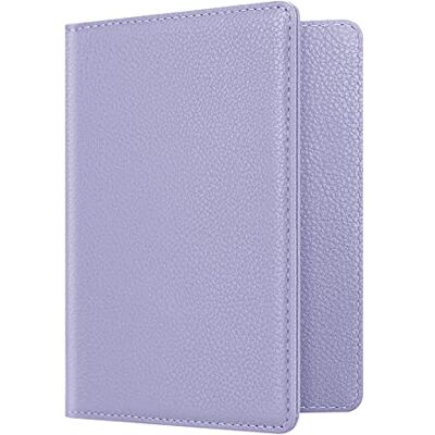 FINTIE Porte-Passeport Housse Voyage Protecteur Portefeuille Pochette Etui de Protection pour Passeport, Carte d'embarquement, Carte d'identit, Lilas, Porte-passeport, Élégante FINTIE Porte-Passeport Housse Voyage Protecteur Portefeuille Pochette Etui de Protection pour Passeport, Carte d'embarquement, Carte d'identit, Lilas, Porte-passeport, Élégante