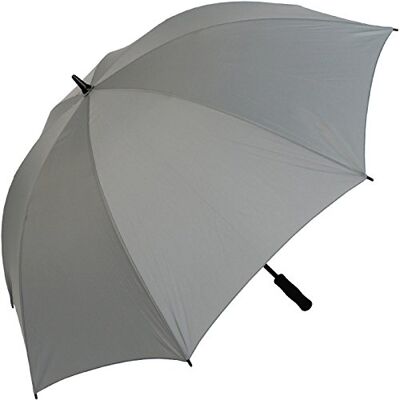 iX-brella Parapluie de golf en fibre Taille XXL 130 cm Léger et résistant aux tempêtes Avec poignée souple, Gris iX-brella Parapluie de golf en fibre Taille XXL 130 cm Léger et résistant aux tempêtes Avec poignée souple, Gris