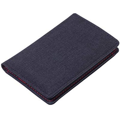 TROIKA Étui de protection pour cartes au format carte de crédit avec film de protection de lecture et puces RFID, bleu, 11,6cm, Moderne TROIKA Étui de protection pour cartes au format carte de crédit avec film de protection de lecture et puces RFID, bleu, 11,6cm, Moderne