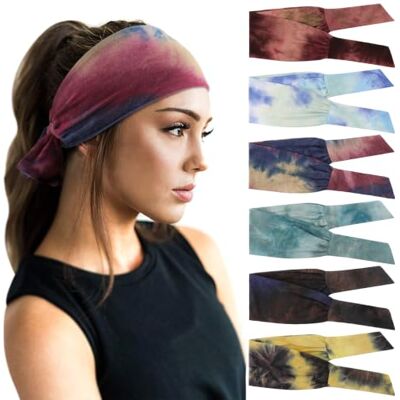 DRESHOW 6 Pièces Bandeau Cheveux pour Femme Yoga Courir Bandeaux Sport Entraînement Bandeaux Mignon Accessoire DRESHOW 6 Pièces Bandeau Cheveux pour Femme Yoga Courir Bandeaux Sport Entraînement Bandeaux Mignon Accessoire