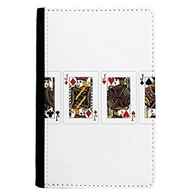 beatChong Étui portefeuille de voyage pour passeport Motif cœur et diamant Club J, multicolore, 3.7 inch x 5.8 inch beatChong Étui portefeuille de voyage pour passeport Motif cœur et diamant Club J, multicolore, 3.7 inch x 5.8 inch