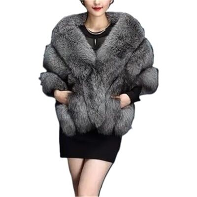 ZGCrumphant Châle de mariage doux et épais enveloppant gris noir rouge rose manteau accessoire femme fête formelle style rétro étole ZGCrumphant Châle de mariage doux et épais enveloppant gris noir rouge rose manteau accessoire femme fête formelle style rétro étole
