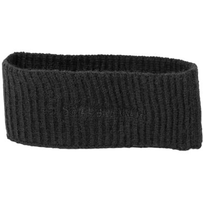 styleBREAKER Bandeau en tricot pour femme avec motif côtelé, logo brodé, bandeau d'hiver chaud, bandeau pour l'hiver Couleur : noir styleBREAKER Bandeau en tricot pour femme avec motif côtelé, logo brodé, bandeau d'hiver chaud, bandeau pour l'hiver Couleur : noir