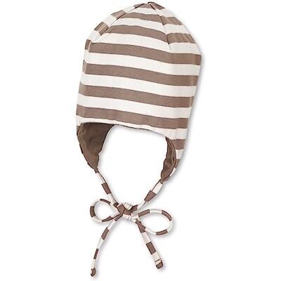 Sterntaler Bonnet à Rayures GOTS pour garçon, Marron, 37, Marron Sterntaler Bonnet à Rayures GOTS pour garçon, Marron, 37, Marron