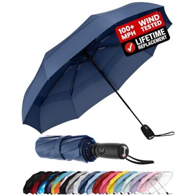 Repel Umbrella Parapluie Pliant Résistant au Vent Ouverture Automatique Facile Parapluie Compact et Durable, Armature en Fibre de Verre Solide, Dôme Imperméable – Tient dans un Sac à dos ou à Main Repel Umbrella Parapluie Pliant Résistant au Vent Ouverture Automatique Facile Parapluie Compact et Durable, Armature en Fibre de Verre Solide, Dôme Imperméable – Tient dans un Sac à dos ou à Main