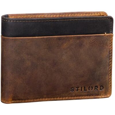 STILORD "Sterling" Portefeuille Homme en Cuir RFID – Bifold Vintage avec Protection NFC – Inclus Boîte Cadeau – Porte-monnaie en Cuir Véritable avec Fenêtre ID Couleur:marron moyen STILORD "Sterling" Portefeuille Homme en Cuir RFID – Bifold Vintage avec Protection NFC – Inclus Boîte Cadeau – Porte-monnaie en Cuir Véritable avec Fenêtre ID Couleur:marron moyen
