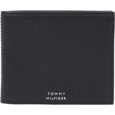 Tommy Hilfiger Mini portefeuille en cuir pour homme, Noir (Black), Taglia Unica, Décontracté Tommy Hilfiger Mini portefeuille en cuir pour homme, Noir (Black), Taglia Unica, Décontracté