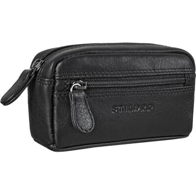 STILORD "Neal" Pochette Porte Clef Cuir Vintage Étui Clés Mini Portefeuille Porte-monnaie Petite Porte-Carte Étui Anti RFID en Boîte Cadeau Couleur:noir STILORD "Neal" Pochette Porte Clef Cuir Vintage Étui Clés Mini Portefeuille Porte-monnaie Petite Porte-Carte Étui Anti RFID en Boîte Cadeau Couleur:noir